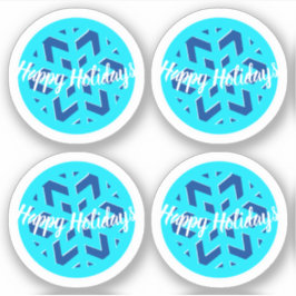 HAPPY HOLIDAYS | WINTER WONDERLAND | Schneeflocke2 Aufkleber