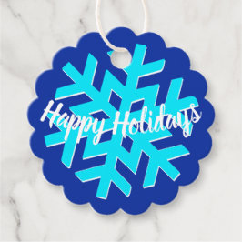 HAPPY HOLIDAYS | WINTER WONDERLAND | Schneeflocke  Geschenkanhänger