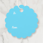 HAPPY HOLIDAYS | WINTER WONDERLAND | Schneeflocke  Geschenkanhänger (Rückseite)