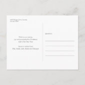 Happy Holidays Winter Woodland Fox Weihnachten Ankündigungspostkarte (Rückseite)