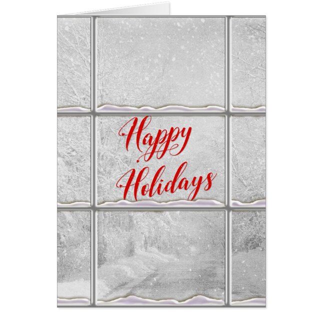 Happy Holidays Winterfensterszene (Vorne)