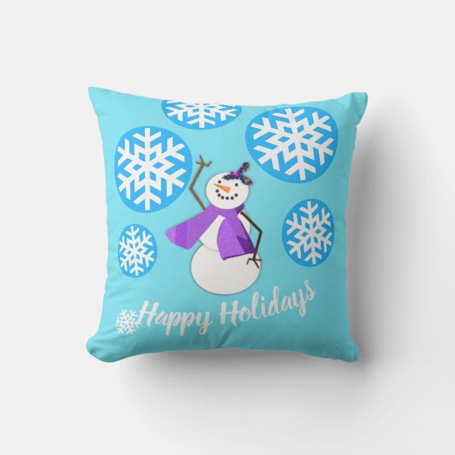 HAPPY HOLIDAYS | Winterfreunde3 | Kissen (Vorderseite)