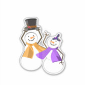 HAPPY HOLIDAYS | Winterfreunde | Aufkleber (Vorderseite)