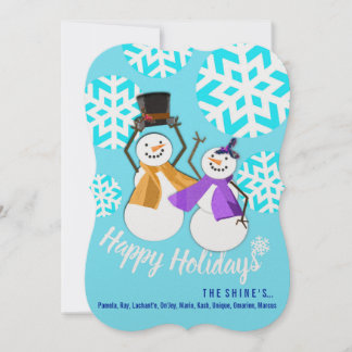 HAPPY HOLIDAYS | Winterfreunde | Urlaubskarte Feiertagskarte