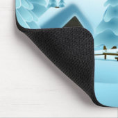 "HAPPY HOLIDAYS" WINTERLANDSCHAFT MOUSEPAD (Ecke)