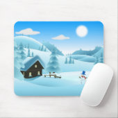 "HAPPY HOLIDAYS" WINTERLANDSCHAFT MOUSEPAD (Mit Mouse)