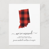 Happy Holidays | Wir haben uns bewegt | Indiana Postkarte (Vorderseite)