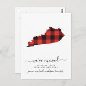 Happy Holidays | Wir haben uns bewegt | Kentucky Postkarte (Vorne/Hinten)