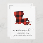 Happy Holidays | Wir haben uns bewegt | Louisiana Postkarte (Vorne/Hinten)