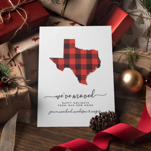 Happy Holidays | Wir haben uns bewegt | Texas Postkarte