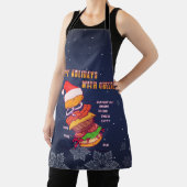 Happy Holidays with Cheese, Christmas Burger Schürze (InSitu)