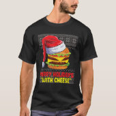 Happy Holidays with Cheese funny Christmas cheeseb T-Shirt (Vorderseite)