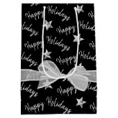 Happy Holidays with Diamond Stars Mittlere Geschenktüte (Rückseite)