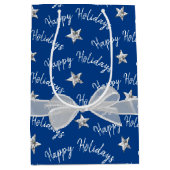 Happy Holidays with Diamond Stars Mittlere Geschenktüte (Vorderseite)