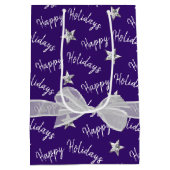 Happy Holidays with Diamond Stars Mittlere Geschenktüte (Rückseite)