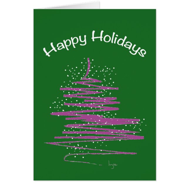 Happy Holidays with Tree Custom (Vorne)