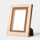 Happy Holidays Wooden Geätzte Rahmen (Links)