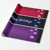 Happy Holidays Wrapping Paper Geschenkpapier (Ungerollt)