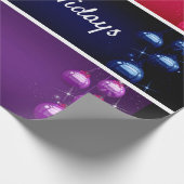 Happy Holidays Wrapping Paper Geschenkpapier (Ecke)