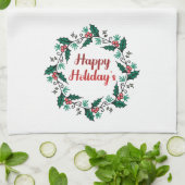 Happy Holiday's Wreath Kitchen Towels Geschirrtuch (Gefaltet)