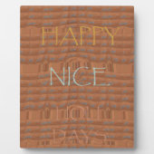 Happy Holidays Zebra Kunstdruckerei Fotoplatte (Vorderseite)