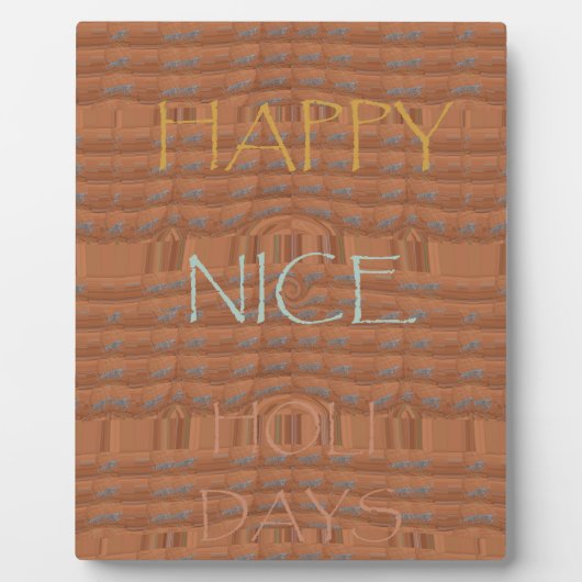 Happy Holidays Zebra Kunstdruckerei Fotoplatte (Vorderseite)