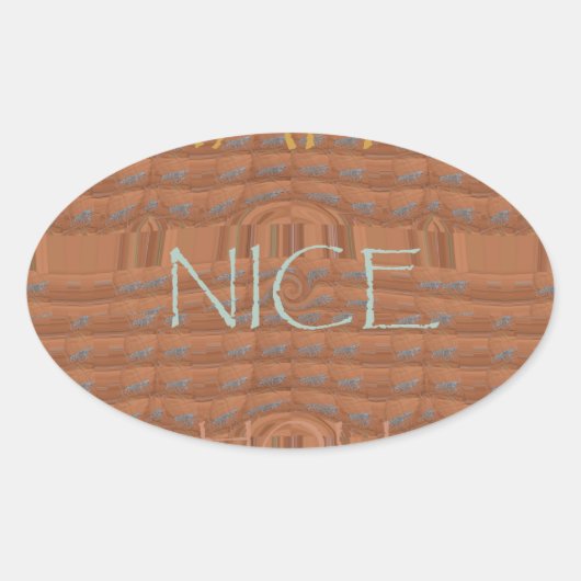 Happy Holidays Zebra Kunstdruckerei Ovaler Aufkleber (Vorderseite)