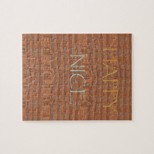 Happy Holidays Zebra Kunstdruckerei Puzzle (Horizontal)