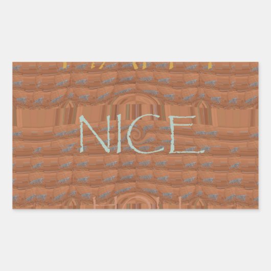 Happy Holidays Zebra Kunstdruckerei Rechteckiger Aufkleber (Vorderseite)