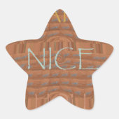 Happy Holidays Zebra Kunstdruckerei Stern-Aufkleber (Vorderseite)