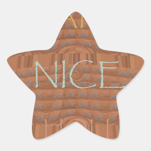 Happy Holidays Zebra Kunstdruckerei Stern-Aufkleber (Vorderseite)