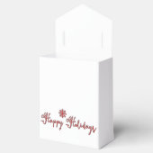 Happy Holidays-Zent mit Ribbon-Bevorzugung Box Geschenkschachtel (Geöffnet)
