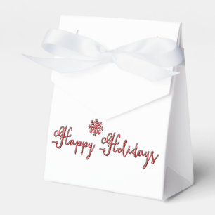 Happy Holidays-Zent mit Ribbon-Bevorzugung Box Geschenkschachtel
