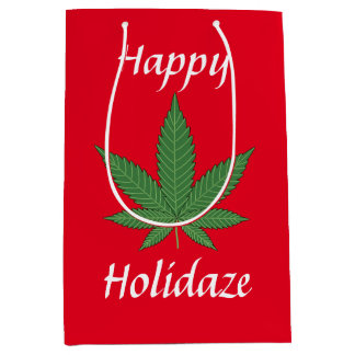 Happy Holidaze Personalisiert Mittlere Geschenktüte