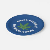 Happy Holidaze Personalisiert Paper Tellers Pappteller (Schrägansicht)