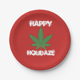 Happy Holidaze Personalisiert Pappteller