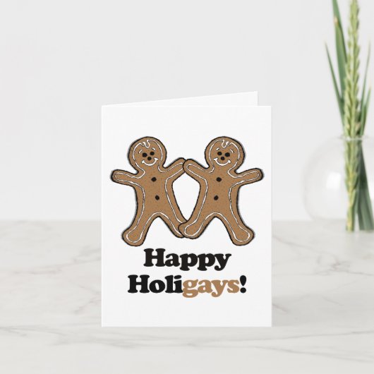 Happy Holigays Karte (Vorderseite)