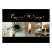 Happy Holigays LGBT Weihnachtskarte (Vorderseite (Horizontal))