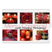 Happy Holigays LGBT Weihnachtskarte (Vorderseite (Horizontal))