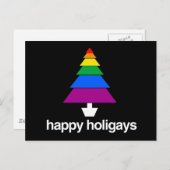 HAPPY HOLIGAYS TREE POSTKARTE (Vorne/Hinten)