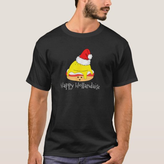 Happy Hollandaise Egg Cute Food Christmas Breakfas T-Shirt (Vorderseite)