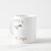 Happy Hollerdays 5 - Schneeschuhen. Kaffeetasse (Vorderseite Links)