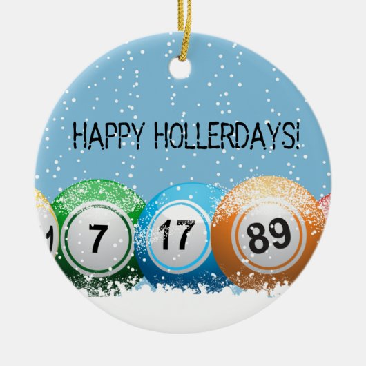 Happy Hollerdays Ornament (Vorne)