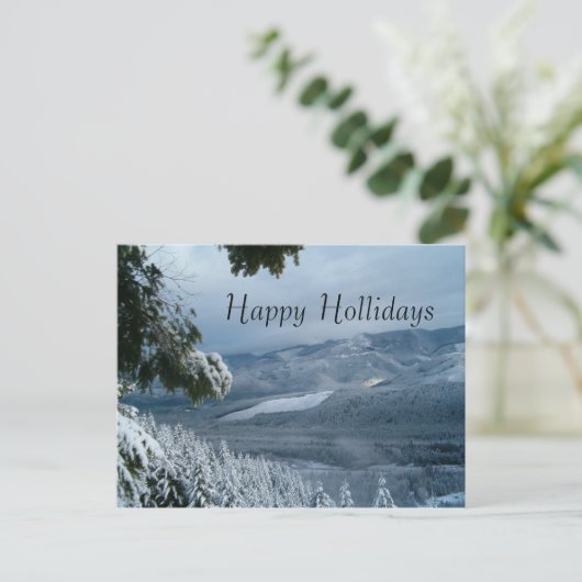 Happy Hollidays Feiertagspostkarte (Stehend Vorderseite)