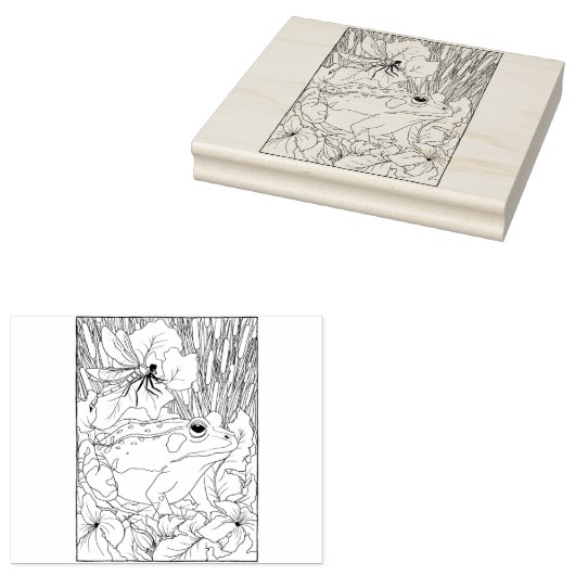 Happy Hollow Frog Gummistempel (Stempel)