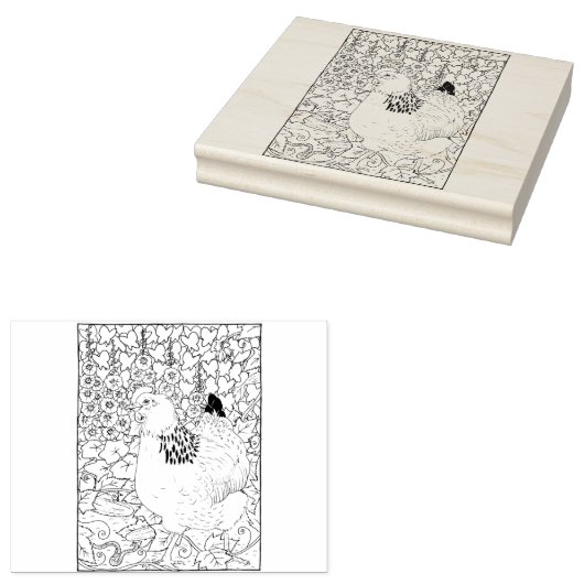 Happy Hollow Hen Gummistempel (Stempel)