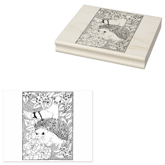 Happy Hollow Igel Gummistempel (Stempel)