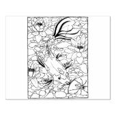 Happy Hollow Koi Gummistempel (Prägung)