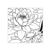 Happy Hollow Koi - Water Lily Gummistempel (Prägung)