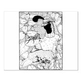 Happy Hollow Quail Gummistempel (Prägung)